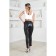 Women's pants on elastic band Eliseeva Olesya, size 56, black color