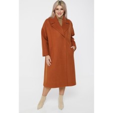 Female coat, size 56, orange color