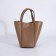 Bag Women's Tout with zipper, brown color