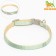 Collar "softness", polyester, with a bell, 34 x 1 cm, green