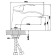 BOOU B8174-1J shell mixer, pour 130 mm, single-leaf, brass, chrome