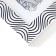 Photo frame Plastic A4 "Waves" white with black 31.5x24.5 cm