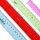 Set 4 line Calligrata "Neon", 15, 20, 25 and 30 cm, transparent, euro suspension, mix