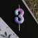 Candle for the cake, number "3", 5.5 x 8 cm.
