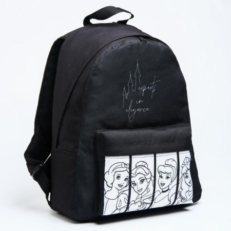 Youth backpack, lightning department, n/pocket, black, 33 cm x 13 cm x 37 cm "beauty", princesses-2