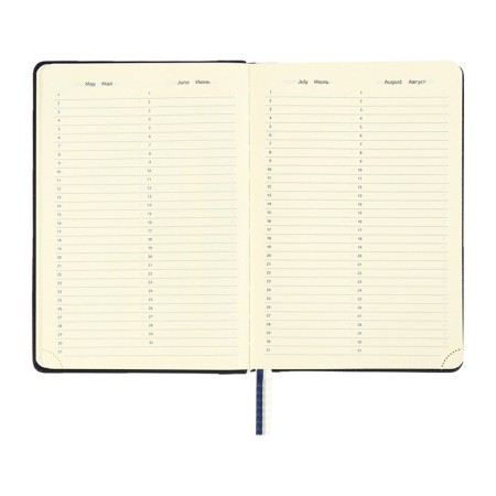 The diary is low, A5, 136 sheets, leatherette, Devente. Seattle, a solid cover with foam rubber, thermoting, perforation, liesse, block 70%, blue-8