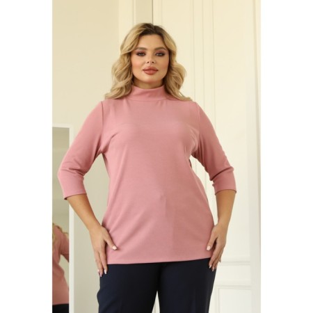 Women's turtleneck, size 58, pink color-5