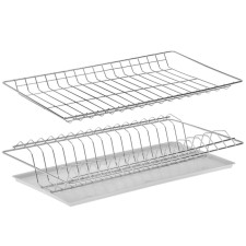 A set of dishwasher with a panel for a cabinet 50 cm, 46.5 × 25.6 cm, zinc, silver color