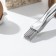 Steel onion knife, 16 cm, stainless steel, silver color