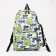 School backpack from lightning textiles, external pocket, penalty, green color