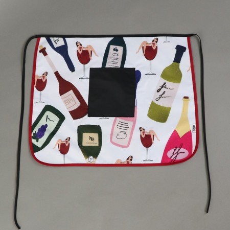 Apron kitchen "wine", with a pocket-1