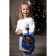 New Year's children's backpack "Bear with asterisk" 22x17 cm, for the New Year