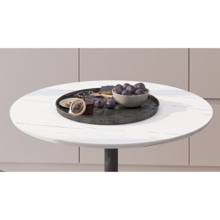Dining table "Dale", 750 × 750 × 743 mm, color white marble-2
