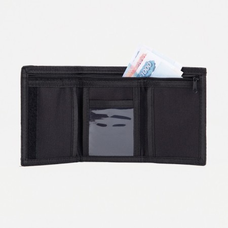 Velcro wallet, black color-3