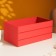 Kashpo wooden 25x14x11 cm red