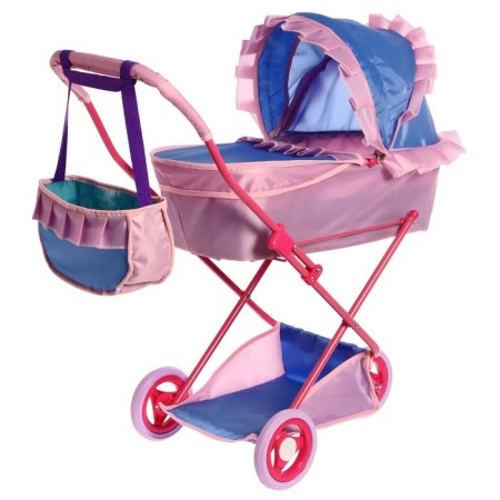 Puppet stroller No. 10, blue/lilac color