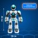 Attic robot, radio control, voice control, light, sound, with a battery