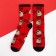Men's socks kaftan "pugs" size 41-44 (27-29 cm), red