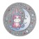 Round carpet, size 80x80 cm, pp 100%, juts