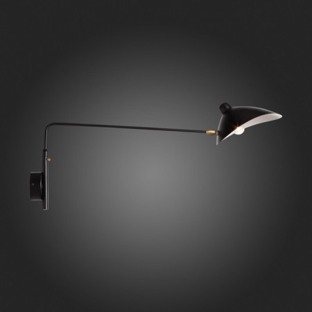 Sconces st. SL305.401.01. SPRUZZO. 1x60 watts, e27, 18x40 cm, black color-10