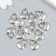 Decor for creativity Metal "Bag with flower" set 12 pcs silver 1.3x1.9 cm