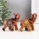 Souvenir Polystone "Elephant under a tree in silver blanket" MIX 7.5x6x3.2 cm