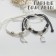 Bracelets "Demetrons" bird with a cage, black and white color, 7 cm