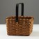 Wicker basket, 19 x 19 x H12/24 cm, sequoia