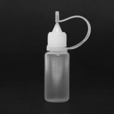 A bottle for storing liquid with a needle, 10 ml, plastic, transparent