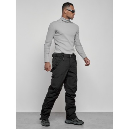 Semi -combinezone ski insulated male winter, size 50, black color-6
