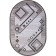 Oval carpet Merinos Silver, size 150x400 cm, Gray color