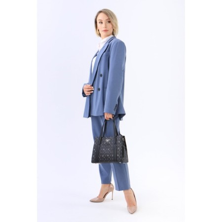 Bag Female Tout on the zipper David Jones, external pocket, black color-3