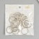 Basket for the armor ring flat metal silver 3x3 cm set 20 pcs