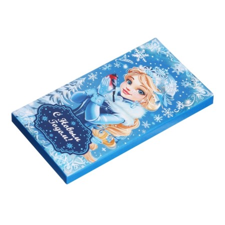 New Year. Milk chocolate "Happy New Year!", Snow Maiden, 27 g-1