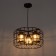 Lamp 2758/3 E27 40W Black 42x42x23-123 cm