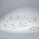 A set of champagne glasses "Shine", glass, 240 ml, 6 pcs