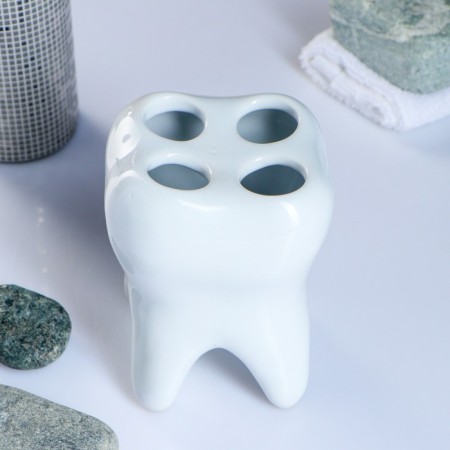 A glass under the toothbrush "Tooth"-3