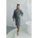 Terry dressing gown, size 50, gray color