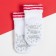 New Year's children's socks I am a “bunny”, white color, 8-10 cm