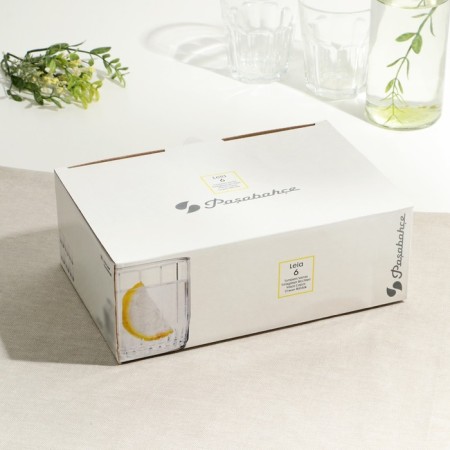Set of glass glasses "Leia", 265 ml, 6 pcs-4