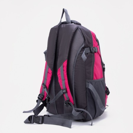 Tourist backpack on lightning, 22/27 l, 3 external pockets, with extension, raspberry color-1