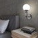Wall lamp with a glass ceiling Bubble, 60W, E27, 13x16.8x29 cm
