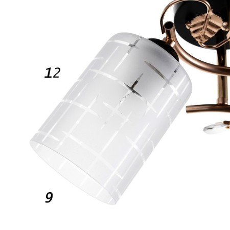 Chandelier 1188/2 E27 40W gold-black 48x15x24 cm Bayerlux-5