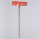Topper wooden "I love you" red 12x5 cm