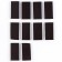 A glue -based magnet "rectangle", 2 x 1 cm, 10 pcs.