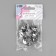 Magnetic buttons, d = 14 mm, 10 pcs, silver color