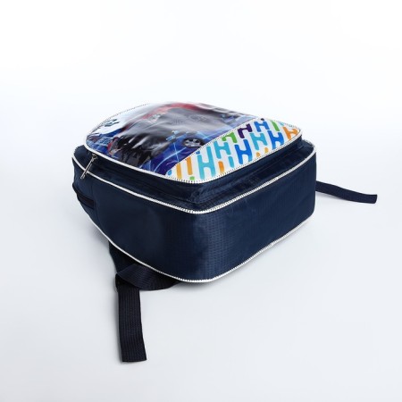 Baby backpack on lightning, blue color-6