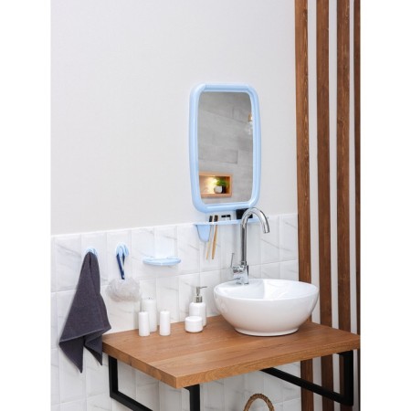 Optima bathroom set, light blue color-3