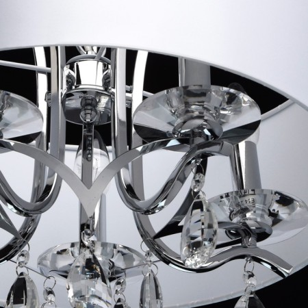 Lamp "Nora" 5x40W E14 chrome 45x45x99cm-10