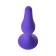 Anal plug, silicone, purple color, 12.5 cm